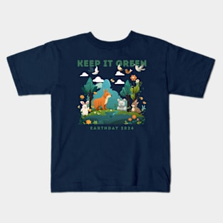 Keep It Green | EarthDay 2024 Kids T-Shirt